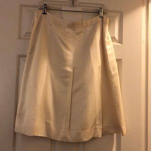 Banana Cream Box-Pleat Skirt